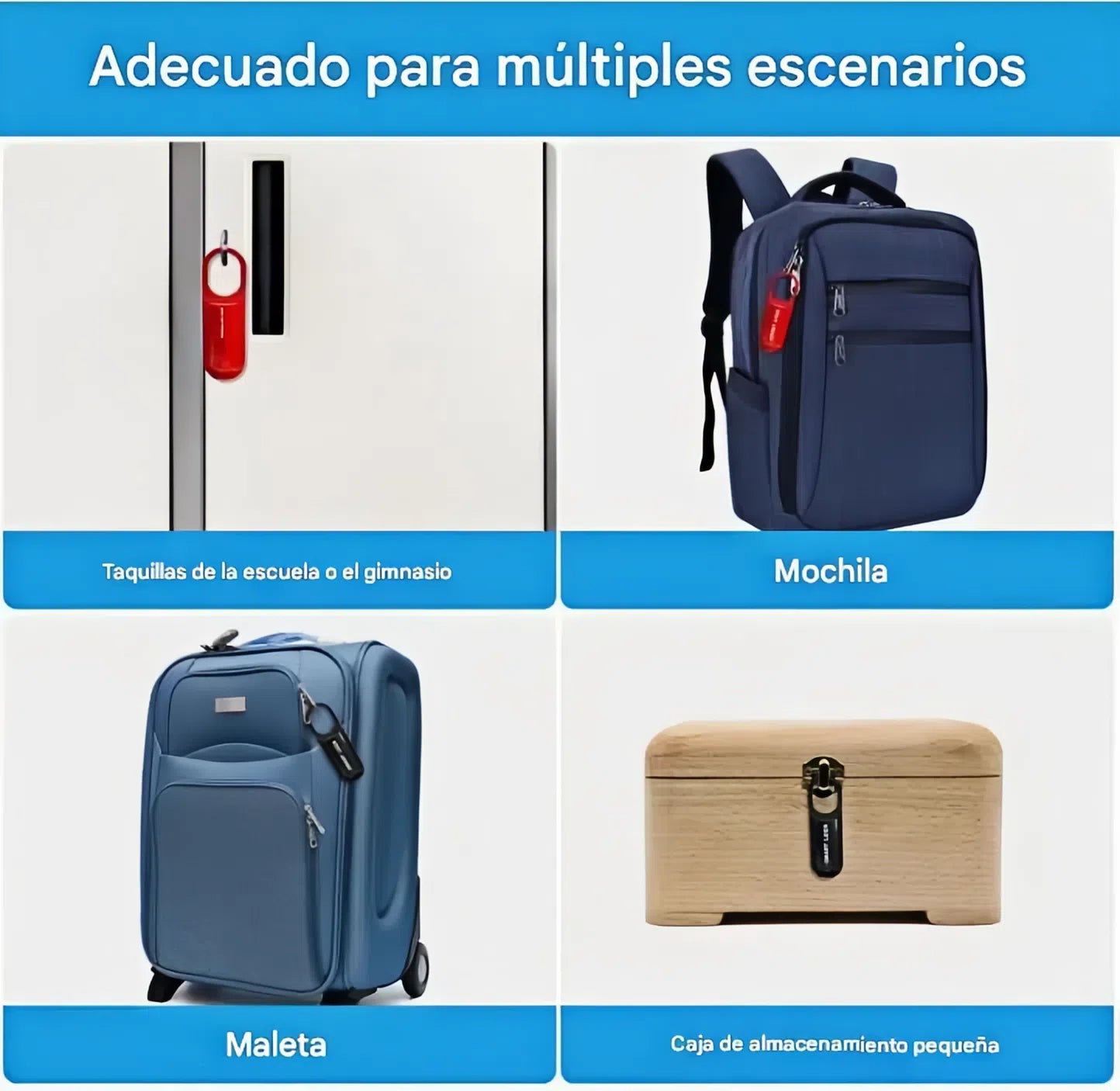 Mini Candado Inteligente con Huella Dactilar 🔒 | Cerradura Biométrica USB Recargable para Gimnasio, Casillero y Mochilas